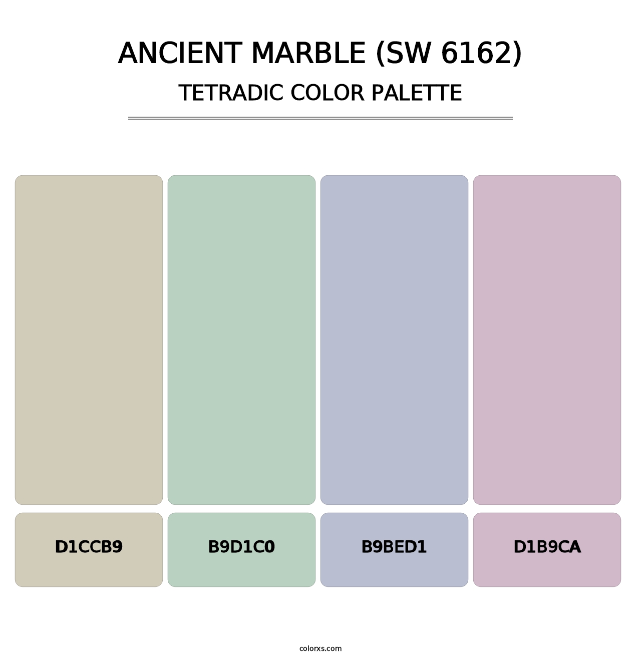 Ancient Marble (SW 6162) - Tetradic Color Palette