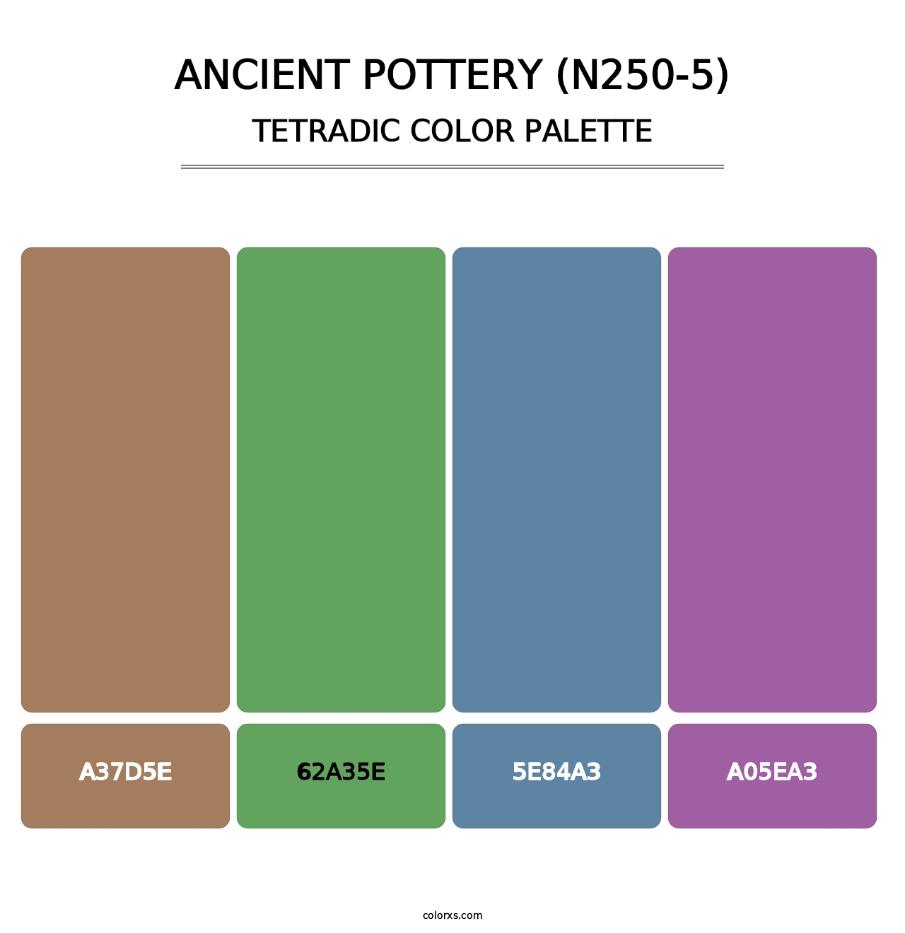 Ancient Pottery (N250-5) - Tetradic Color Palette