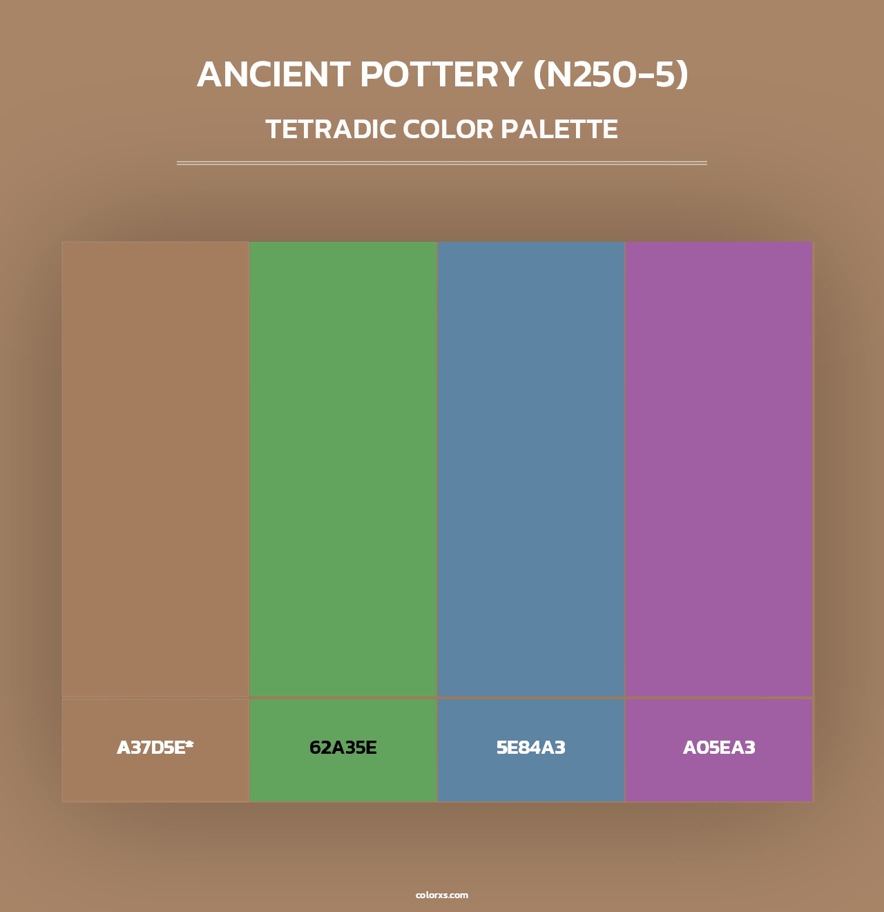 Ancient Pottery (N250-5) - Tetradic Color Palette