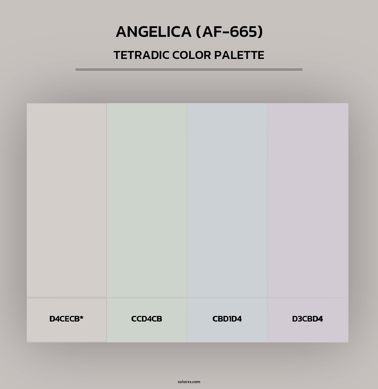 Angelica (AF-665) - Tetradic Color Palette