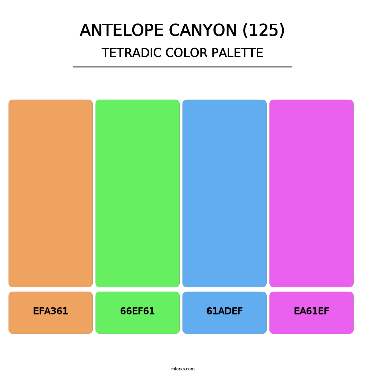 Antelope Canyon (125) - Tetradic Color Palette