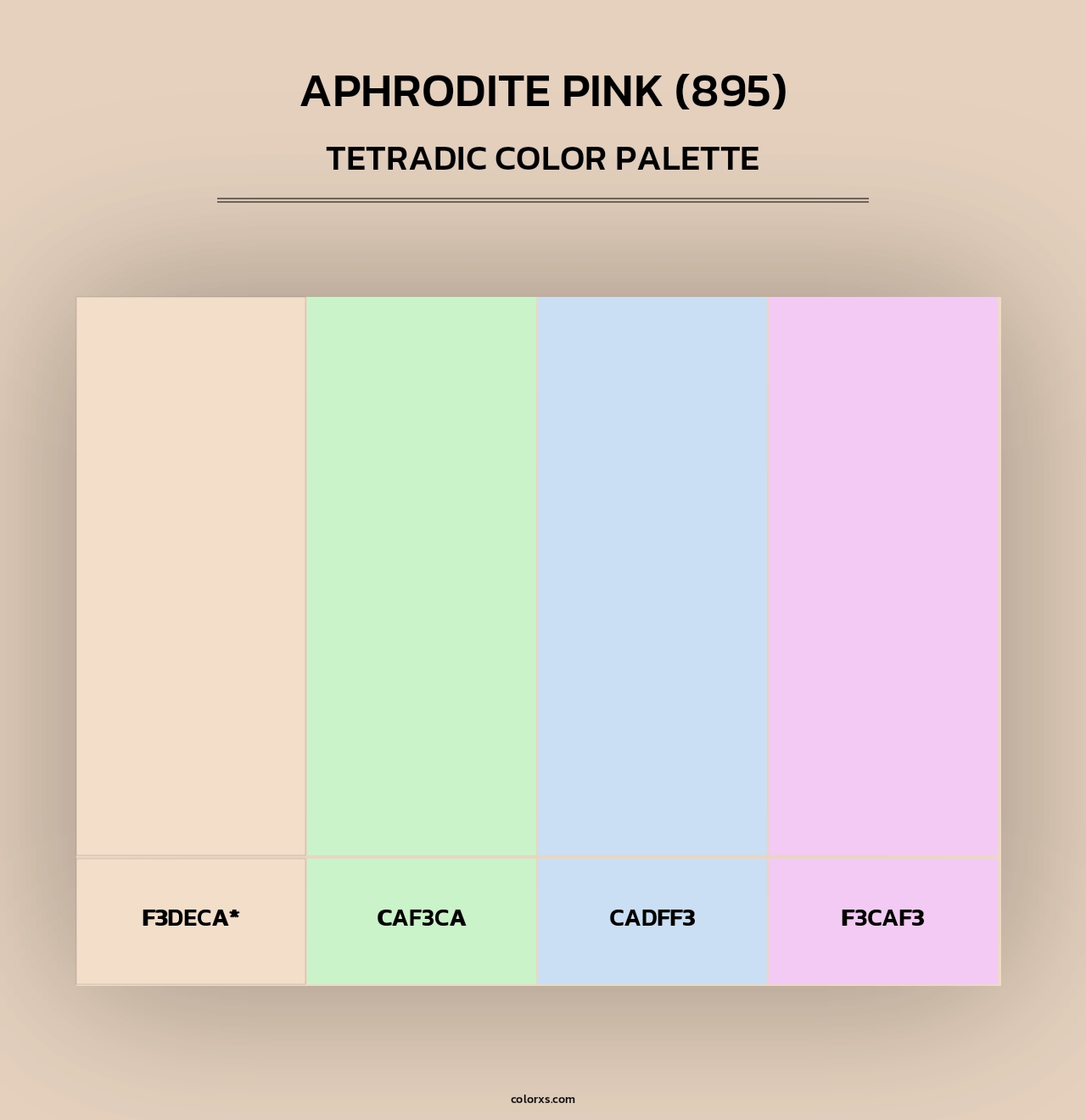 Aphrodite Pink (895) - Tetradic Color Palette