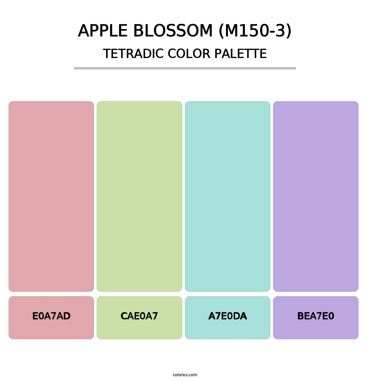 Apple Blossom (M150-3) - Tetradic Color Palette