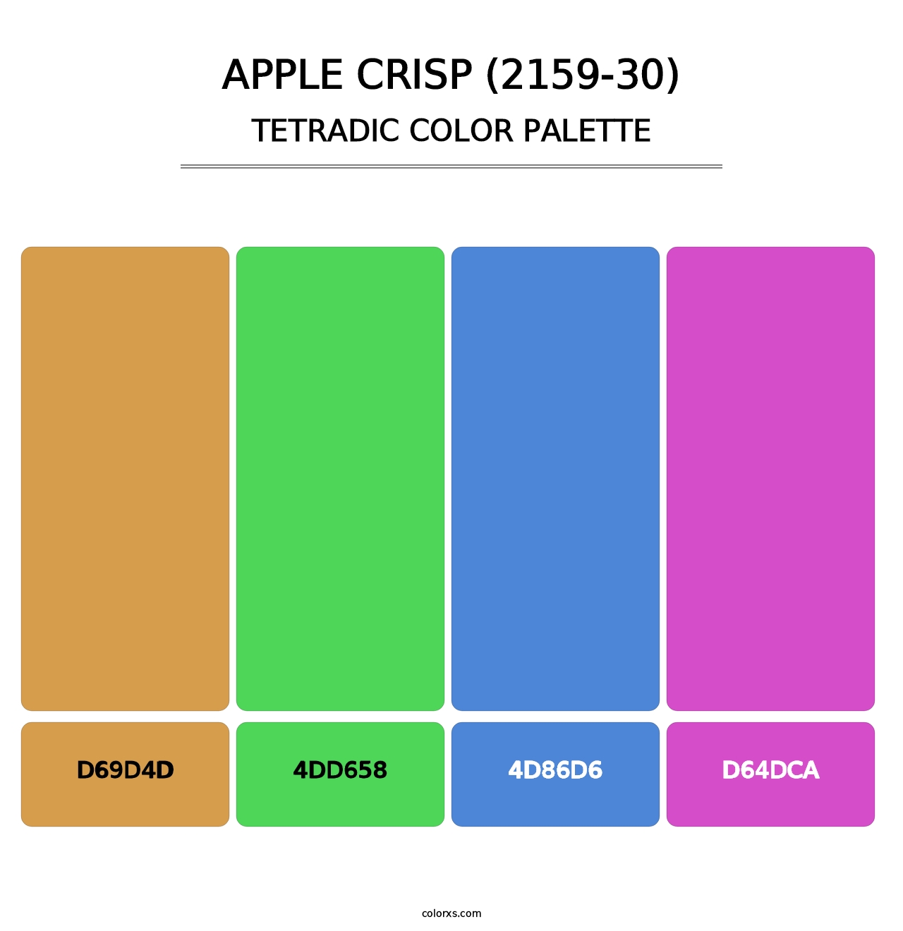 Apple Crisp (2159-30) - Tetradic Color Palette