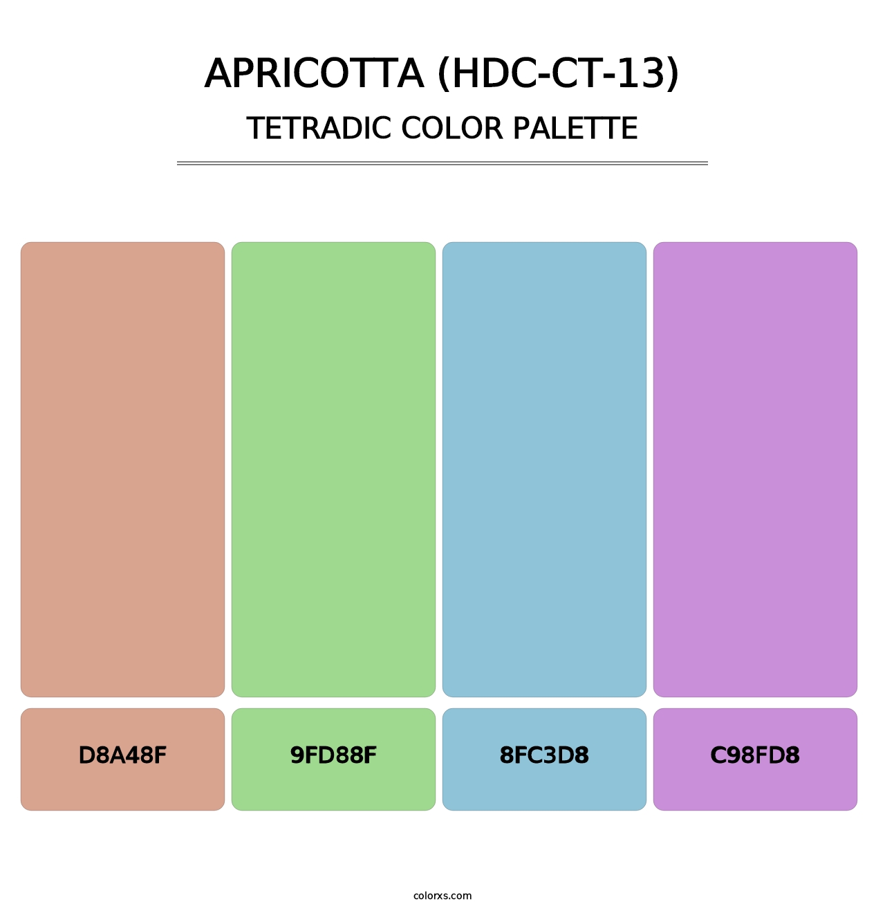 Apricotta (HDC-CT-13) - Tetradic Color Palette