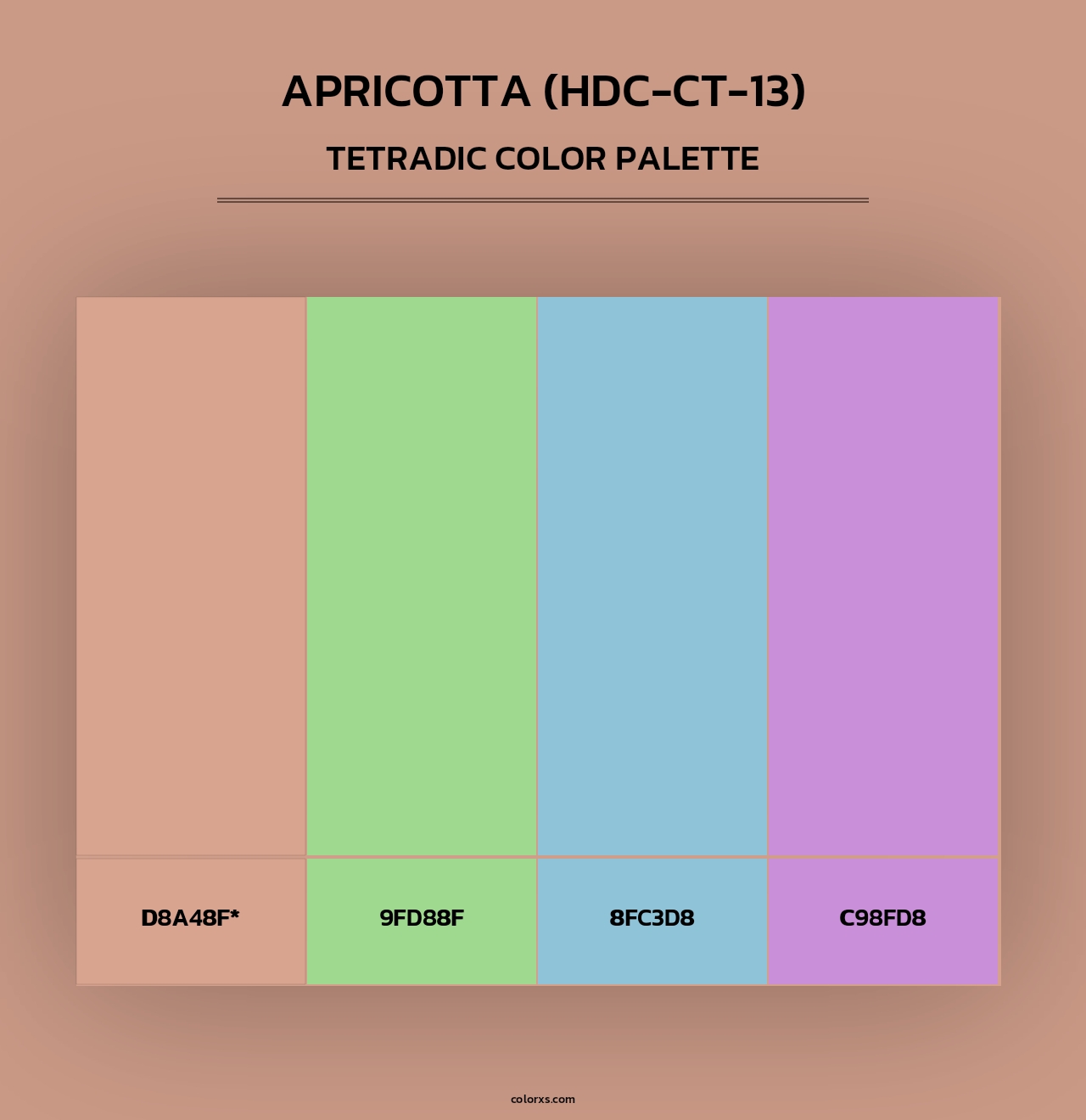 Apricotta (HDC-CT-13) - Tetradic Color Palette