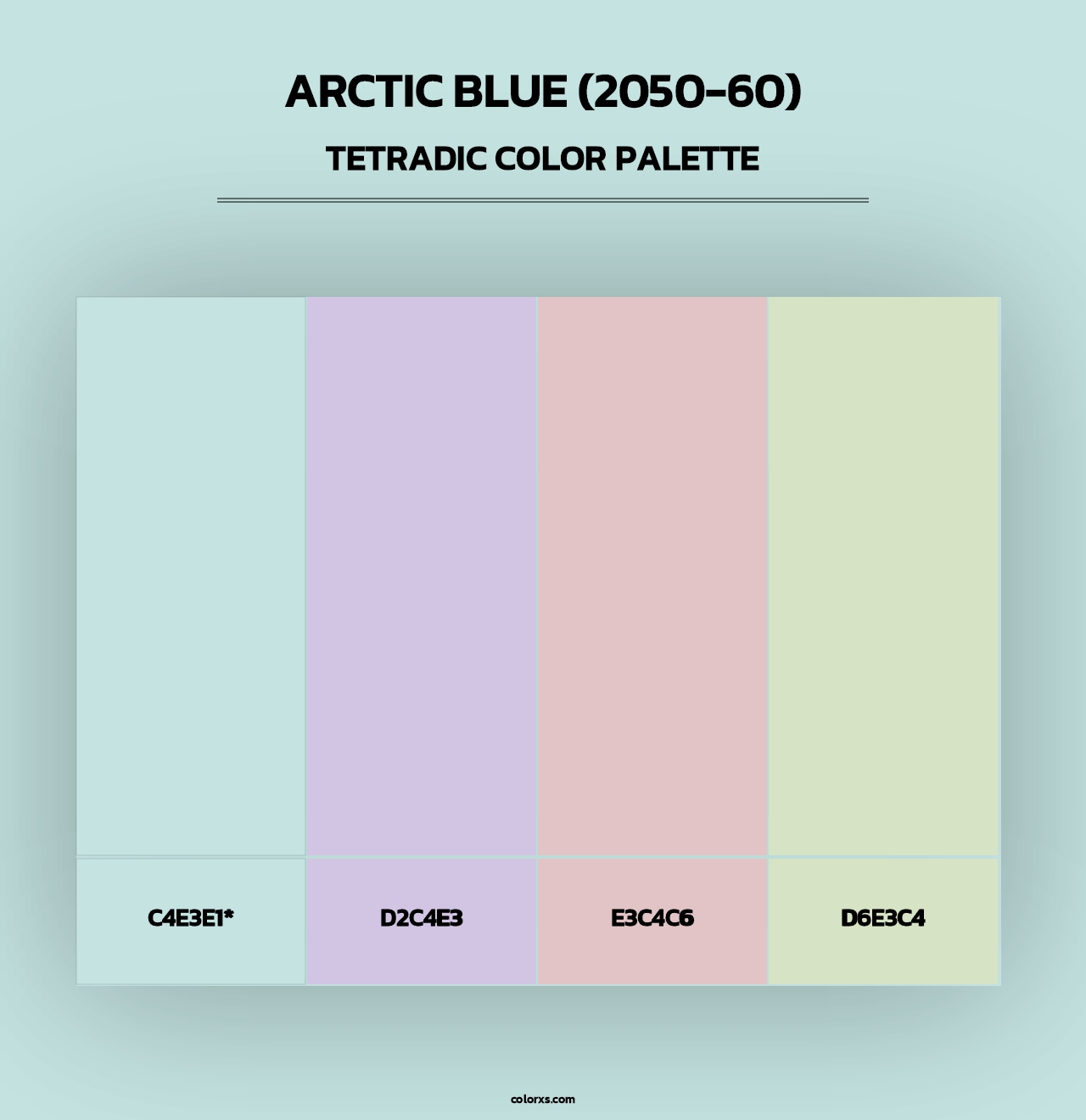 Arctic Blue (2050-60) - Tetradic Color Palette