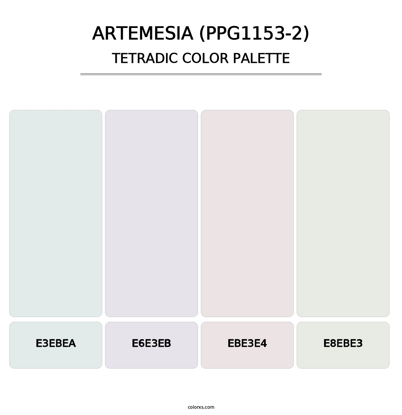 Artemesia (PPG1153-2) - Tetradic Color Palette