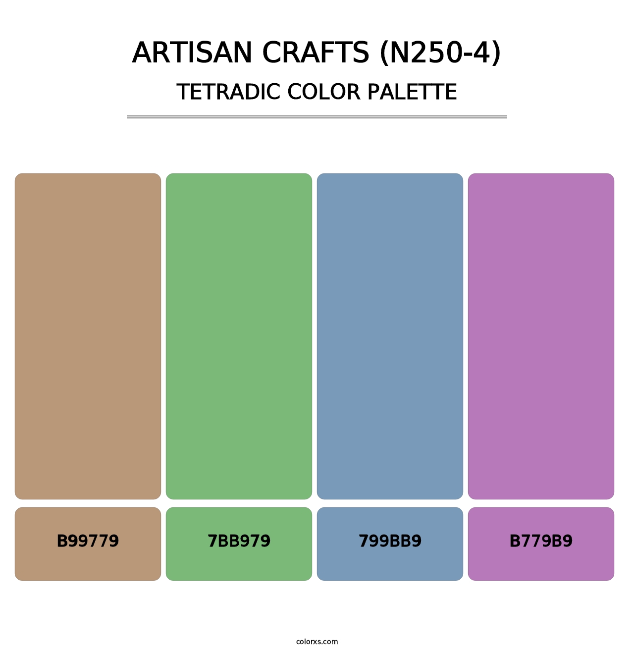 Artisan Crafts (N250-4) - Tetradic Color Palette