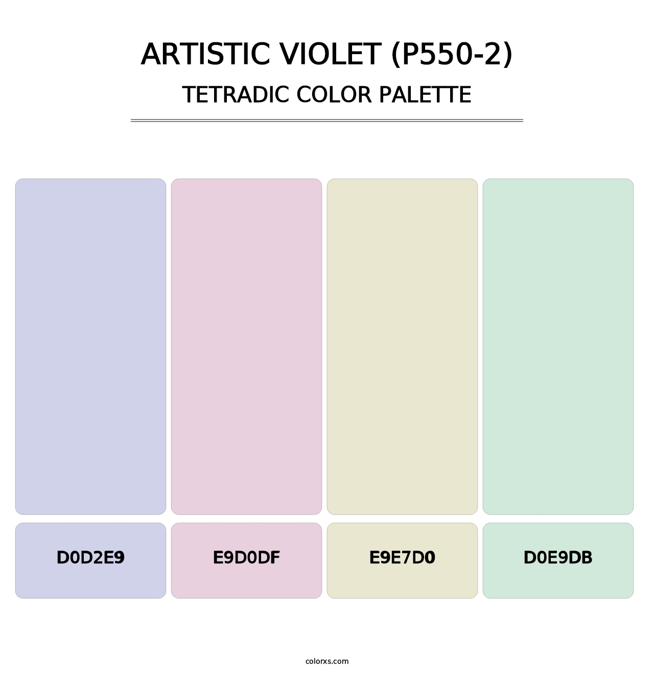 Artistic Violet (P550-2) - Tetradic Color Palette