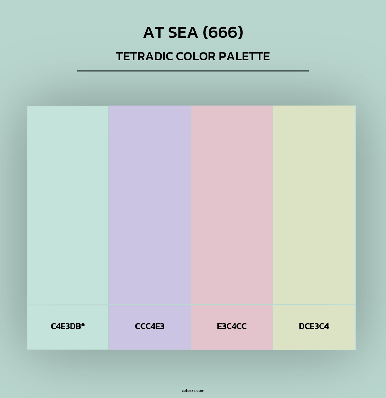 At Sea (666) - Tetradic Color Palette