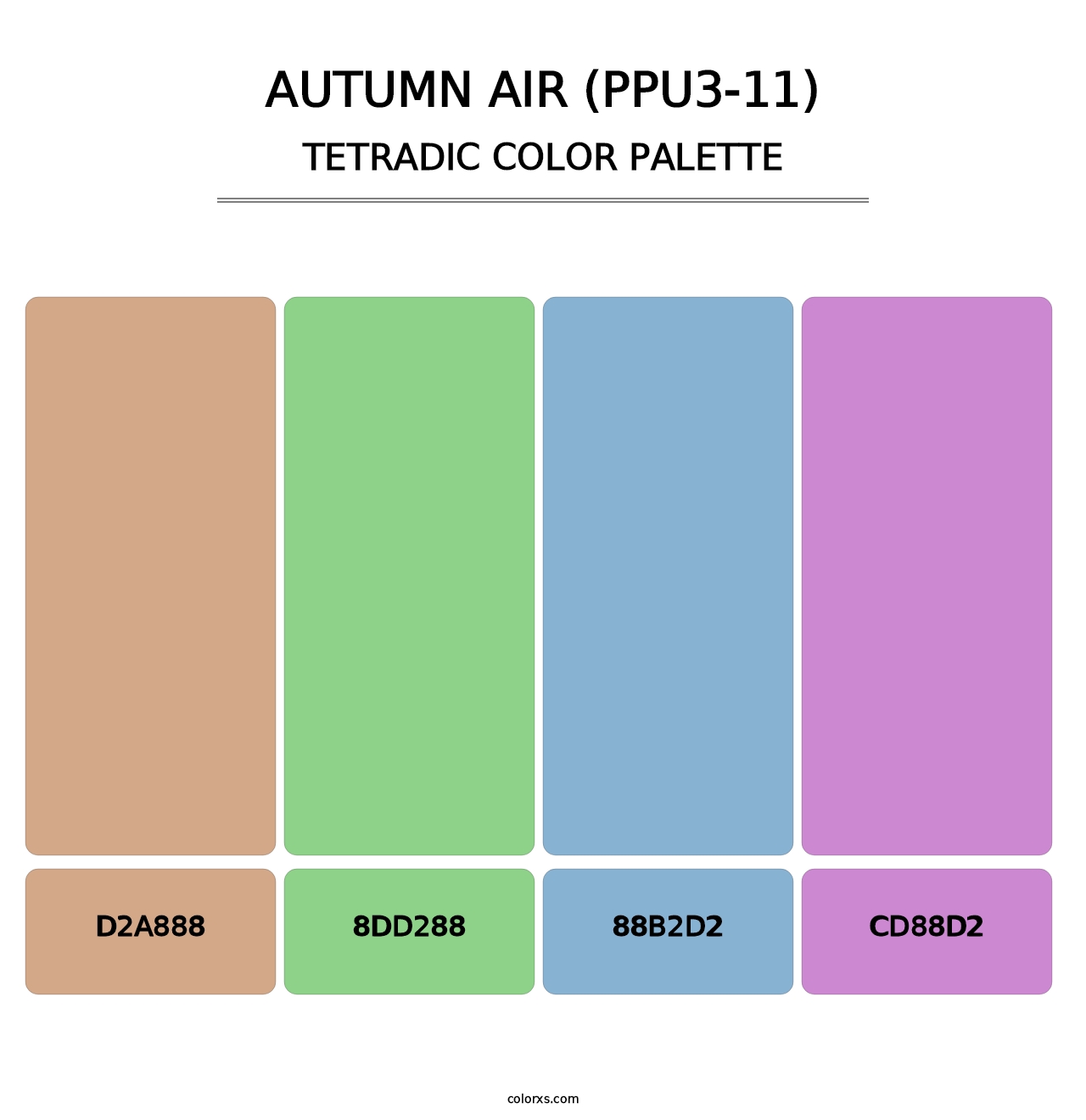 Autumn Air (PPU3-11) - Tetradic Color Palette