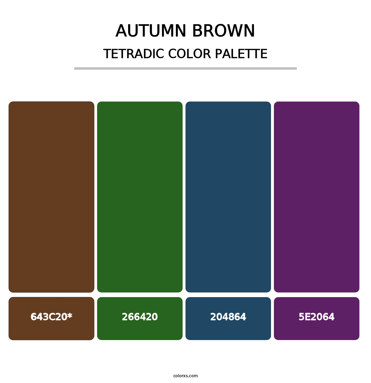 Autumn Brown - Tetradic Color Palette