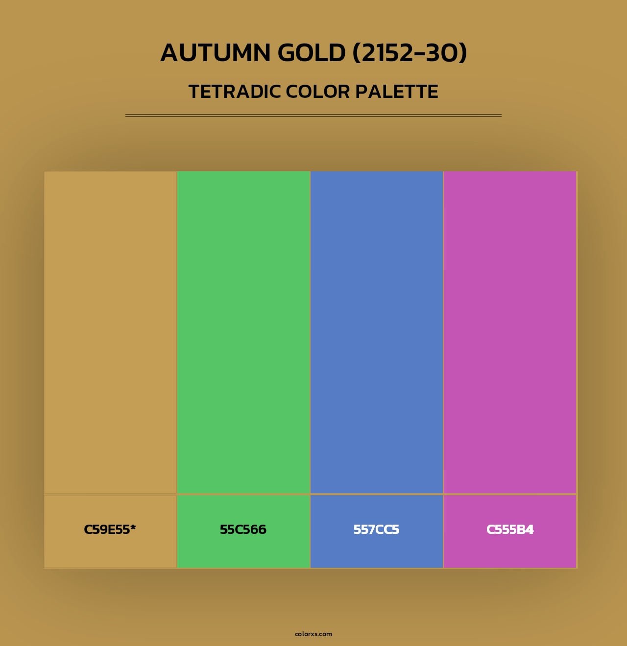 Autumn Gold (2152-30) - Tetradic Color Palette