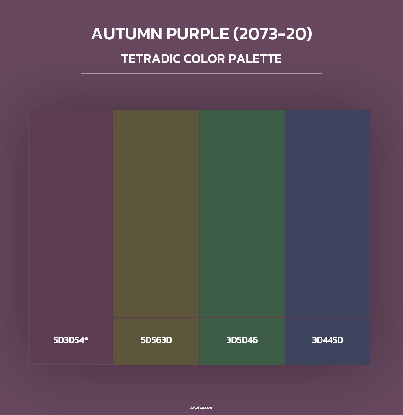 Autumn Purple (2073-20) - Tetradic Color Palette