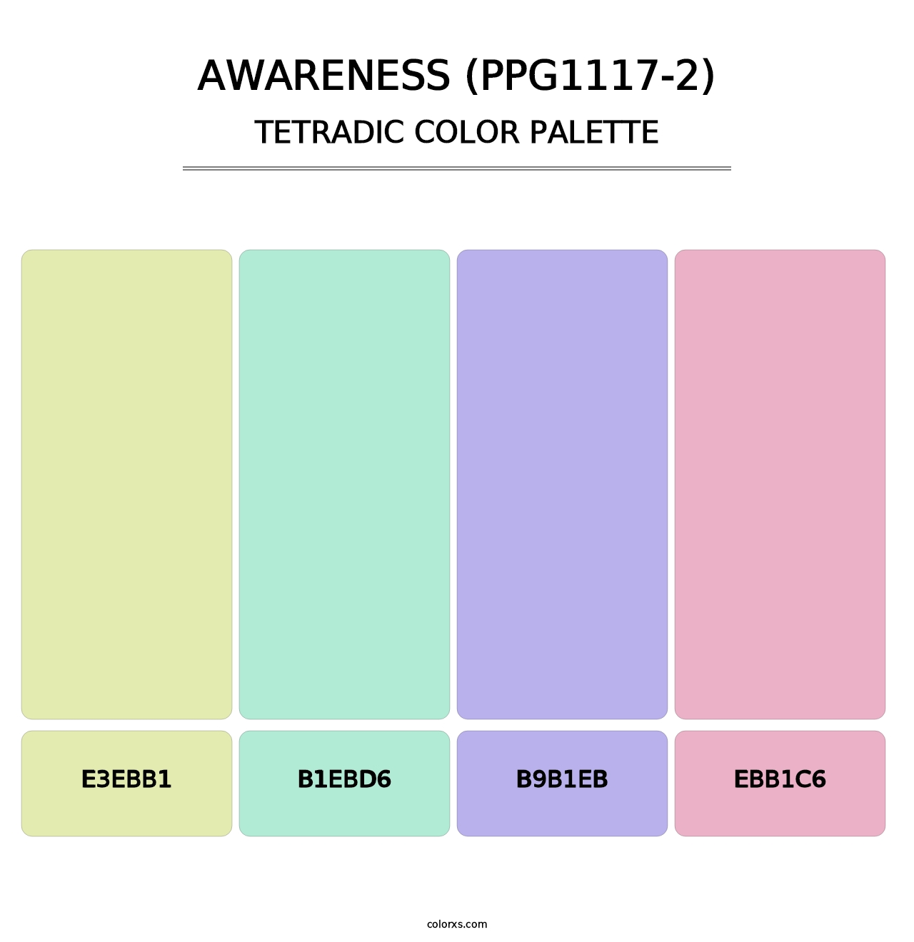 Awareness (PPG1117-2) - Tetradic Color Palette