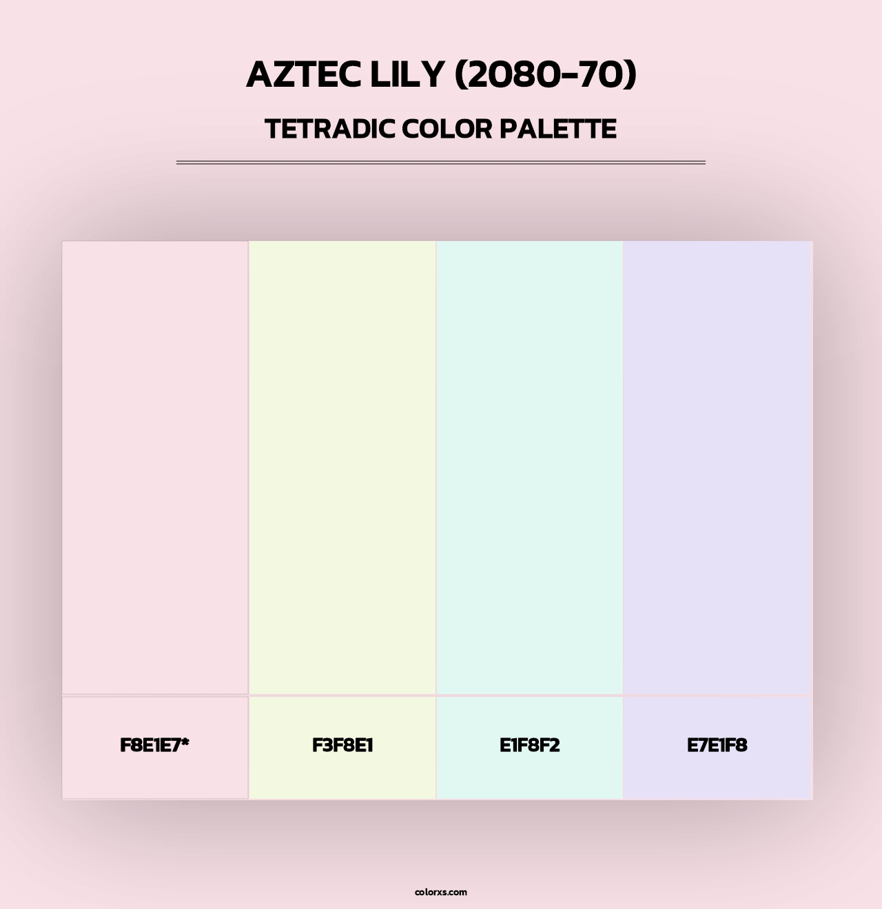 Aztec Lily (2080-70) - Tetradic Color Palette