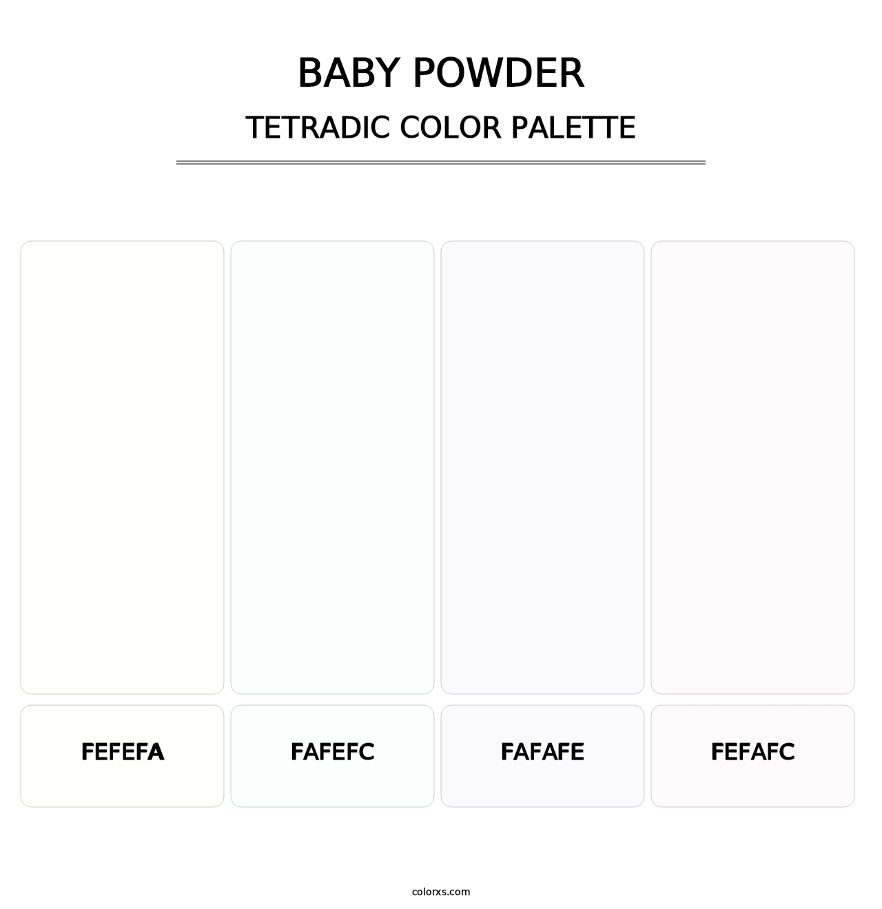 Baby Powder - Tetradic Color Palette