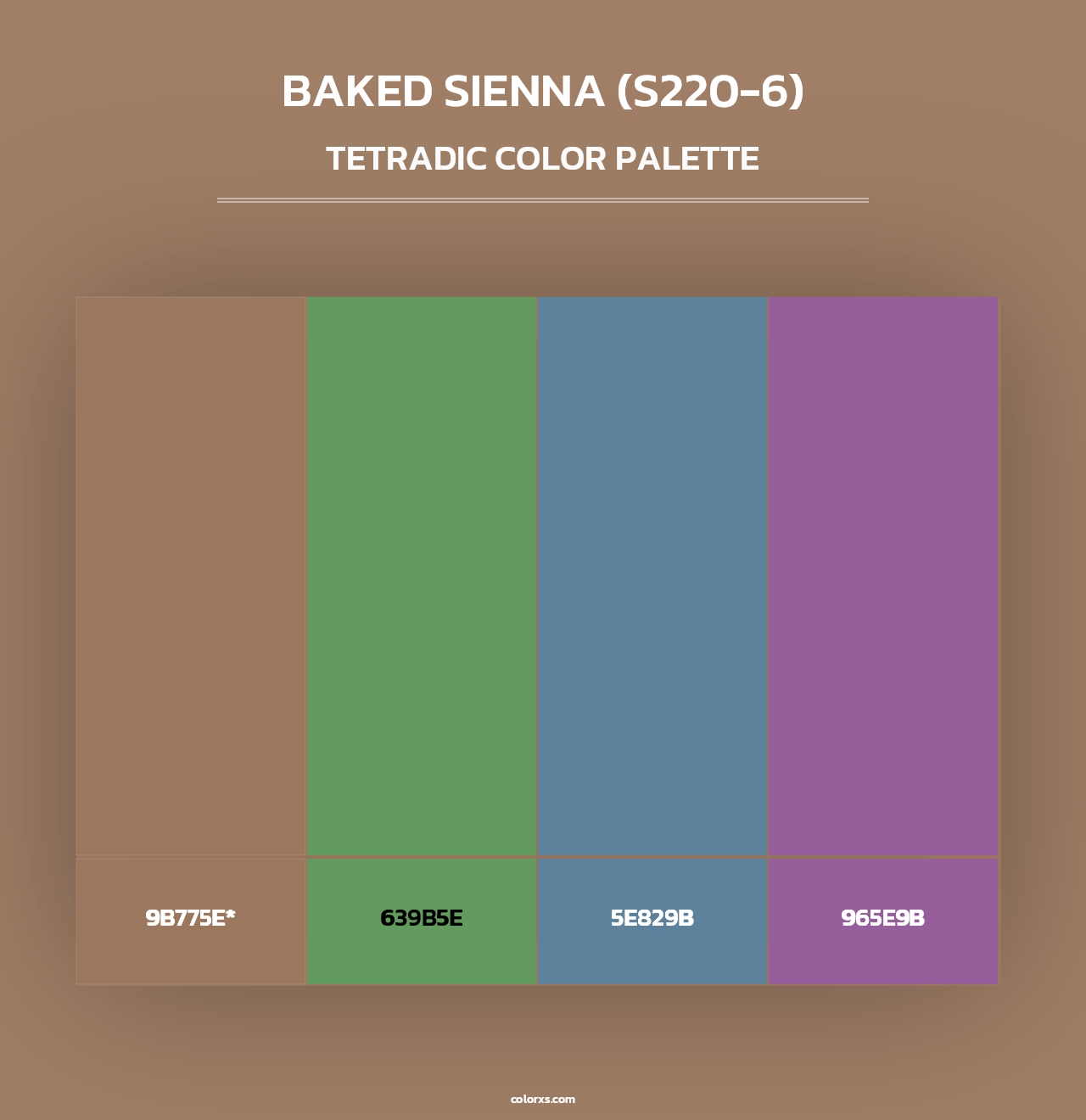 Baked Sienna (S220-6) - Tetradic Color Palette