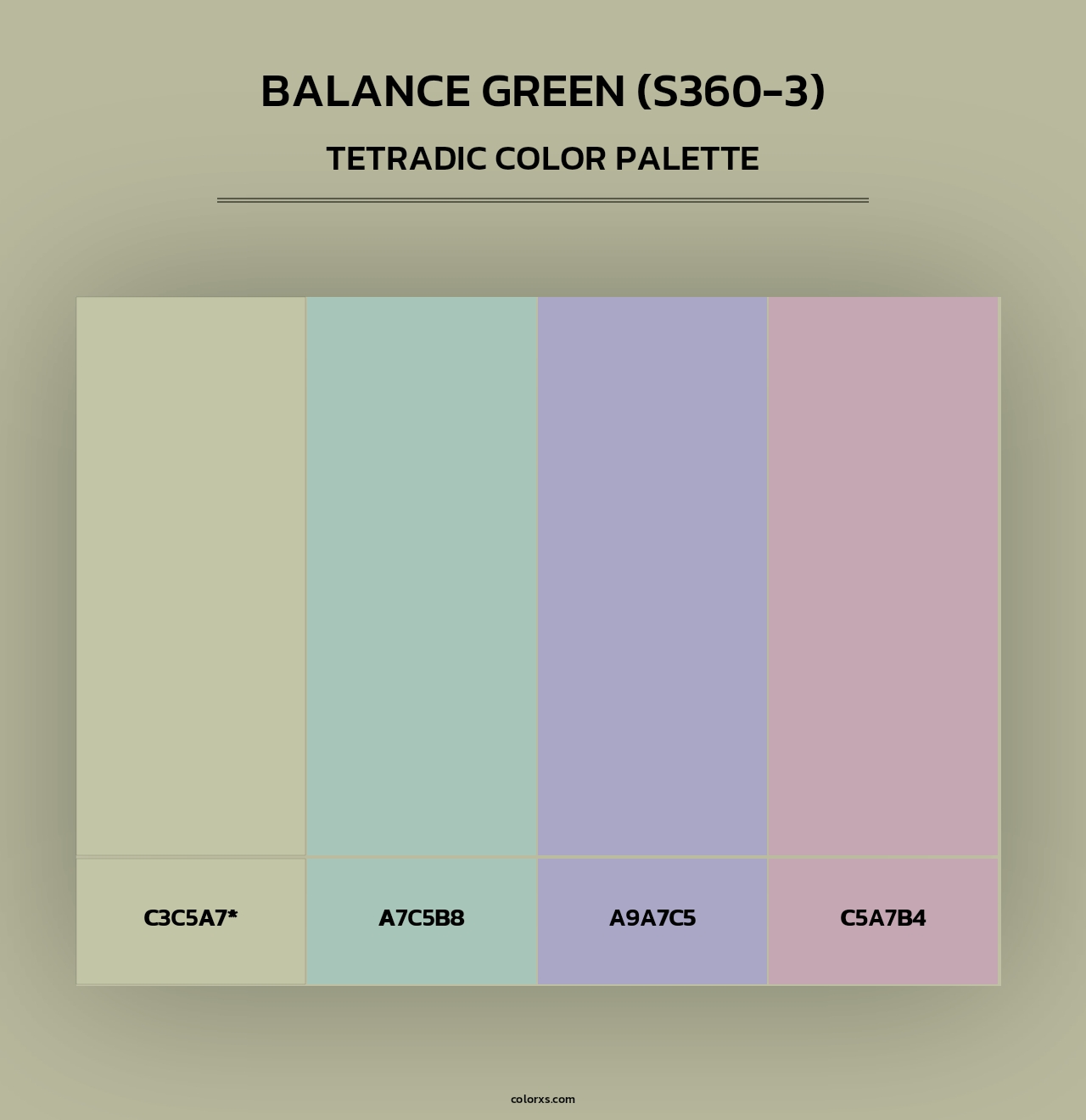 Balance Green (S360-3) - Tetradic Color Palette