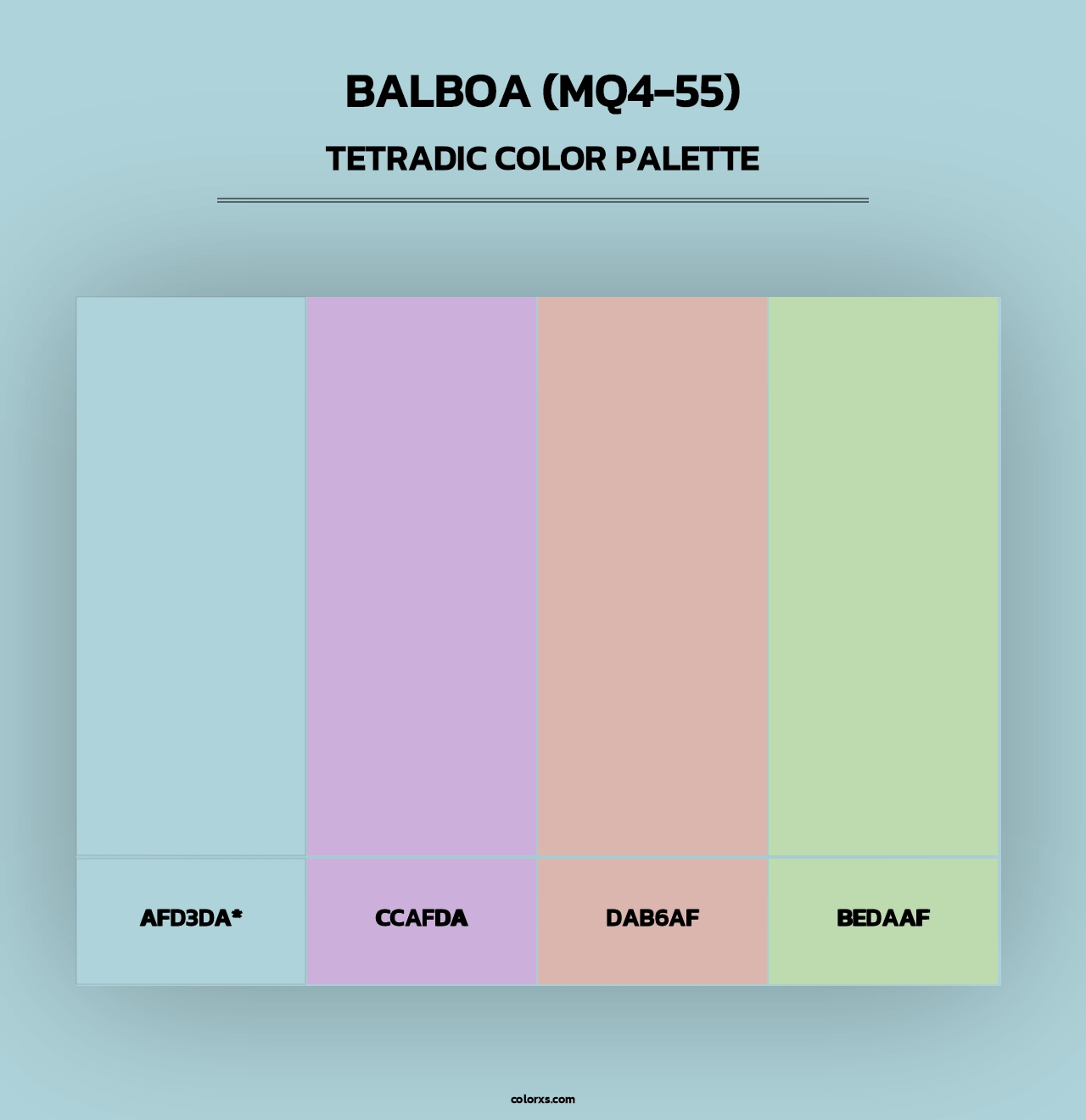 Balboa (MQ4-55) - Tetradic Color Palette