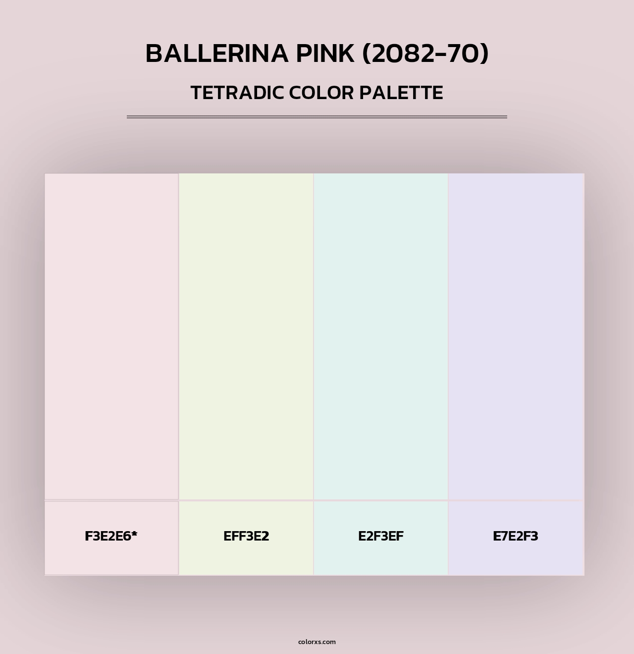 Ballerina Pink (2082-70) - Tetradic Color Palette