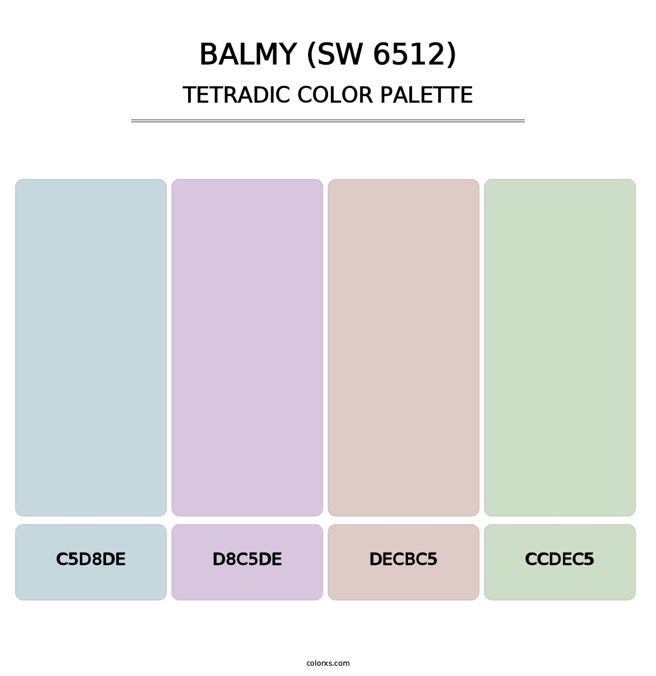 Balmy (SW 6512) - Tetradic Color Palette
