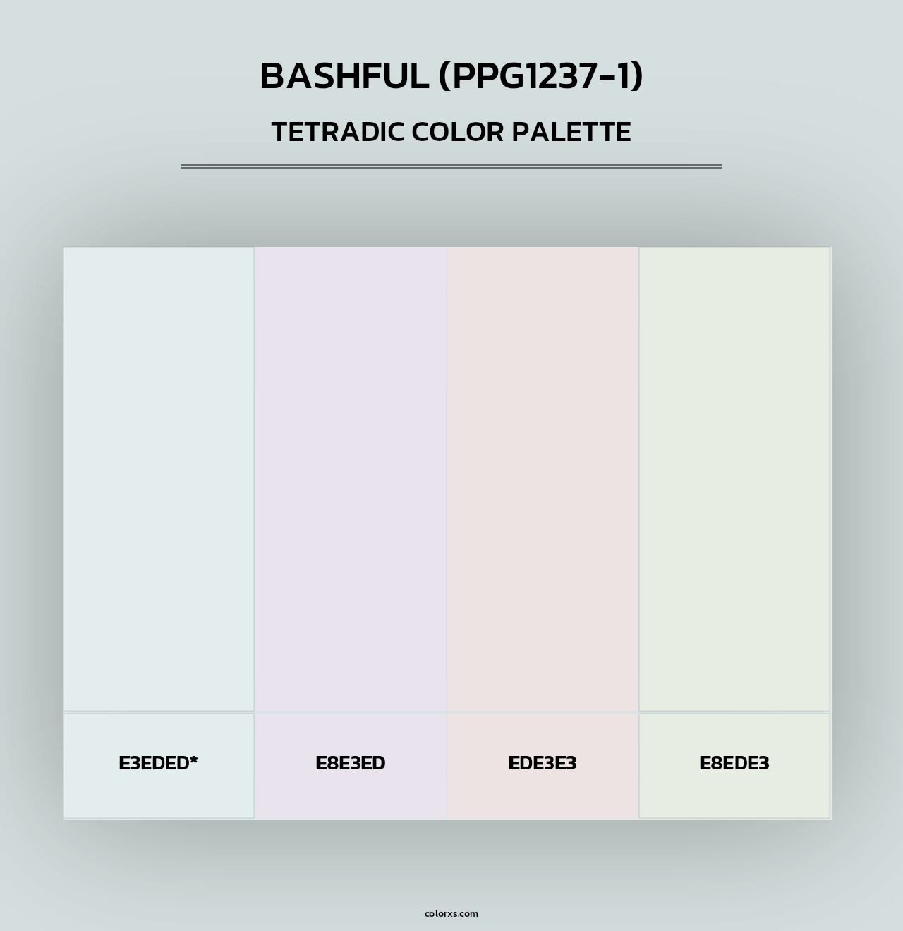 Bashful (PPG1237-1) - Tetradic Color Palette