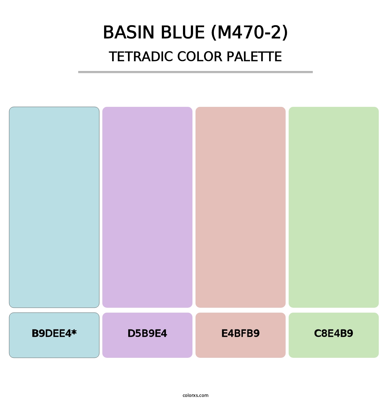 Basin Blue (M470-2) - Tetradic Color Palette
