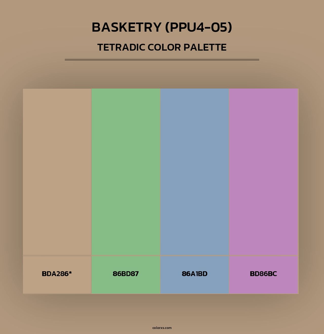Basketry (PPU4-05) - Tetradic Color Palette
