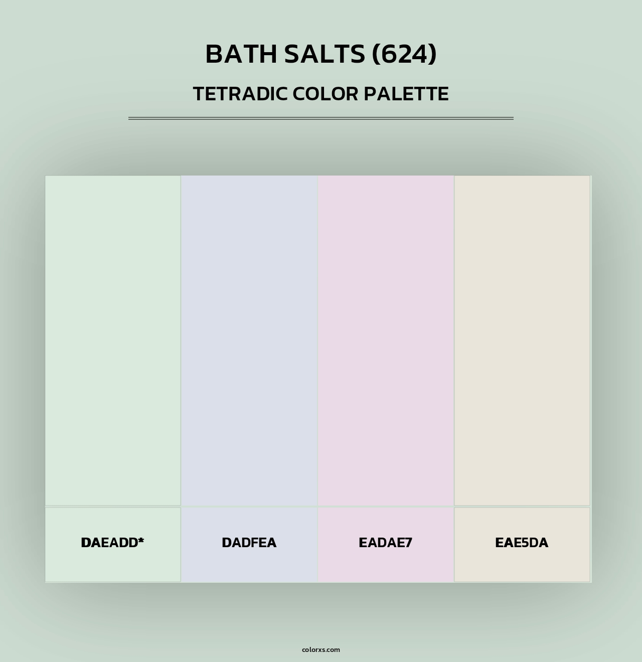 Bath Salts (624) - Tetradic Color Palette