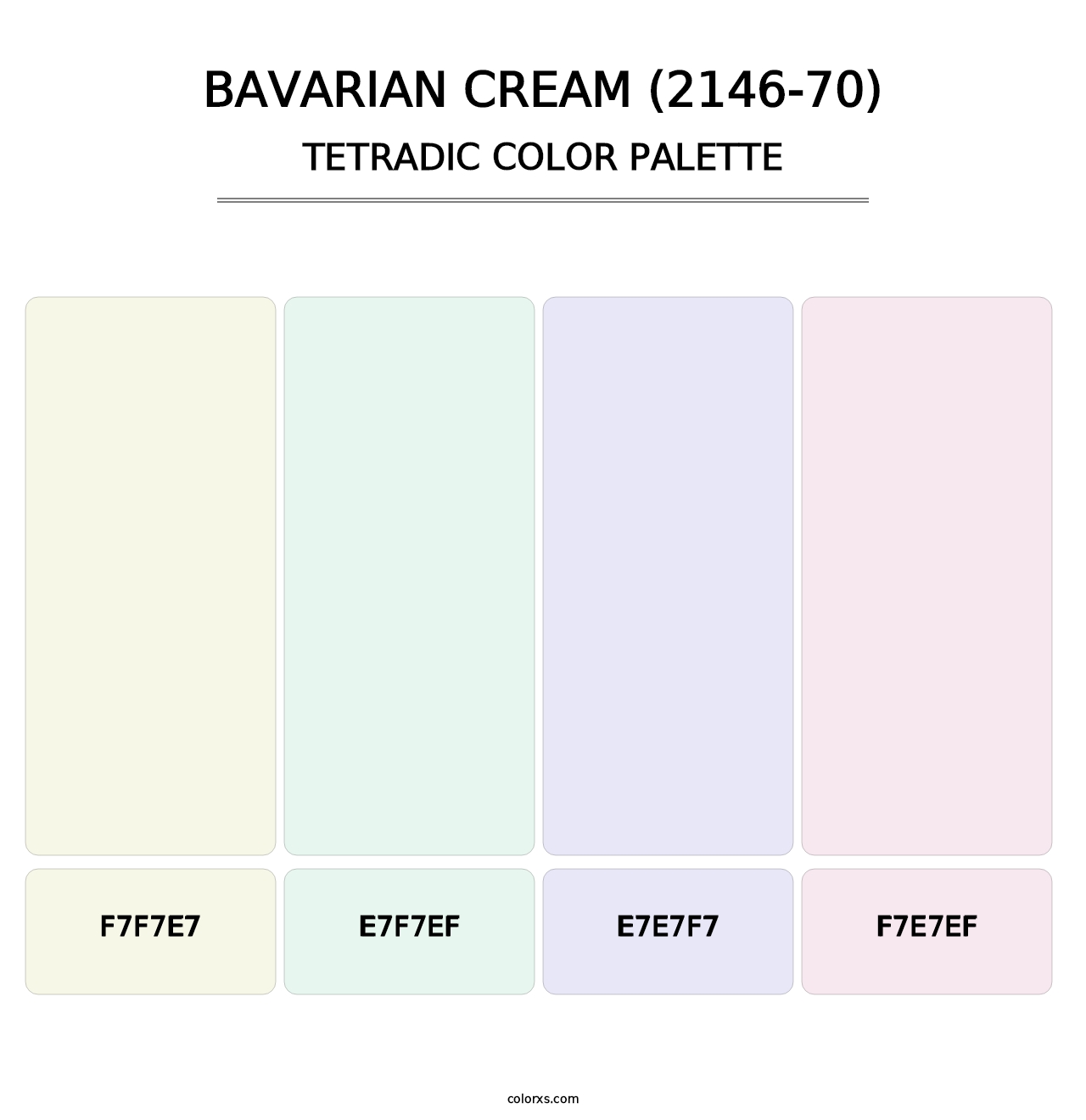 Bavarian Cream (2146-70) - Tetradic Color Palette