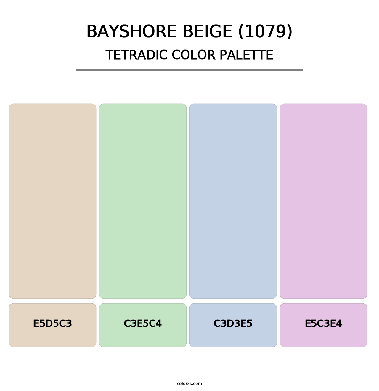 Bayshore Beige (1079) - Tetradic Color Palette