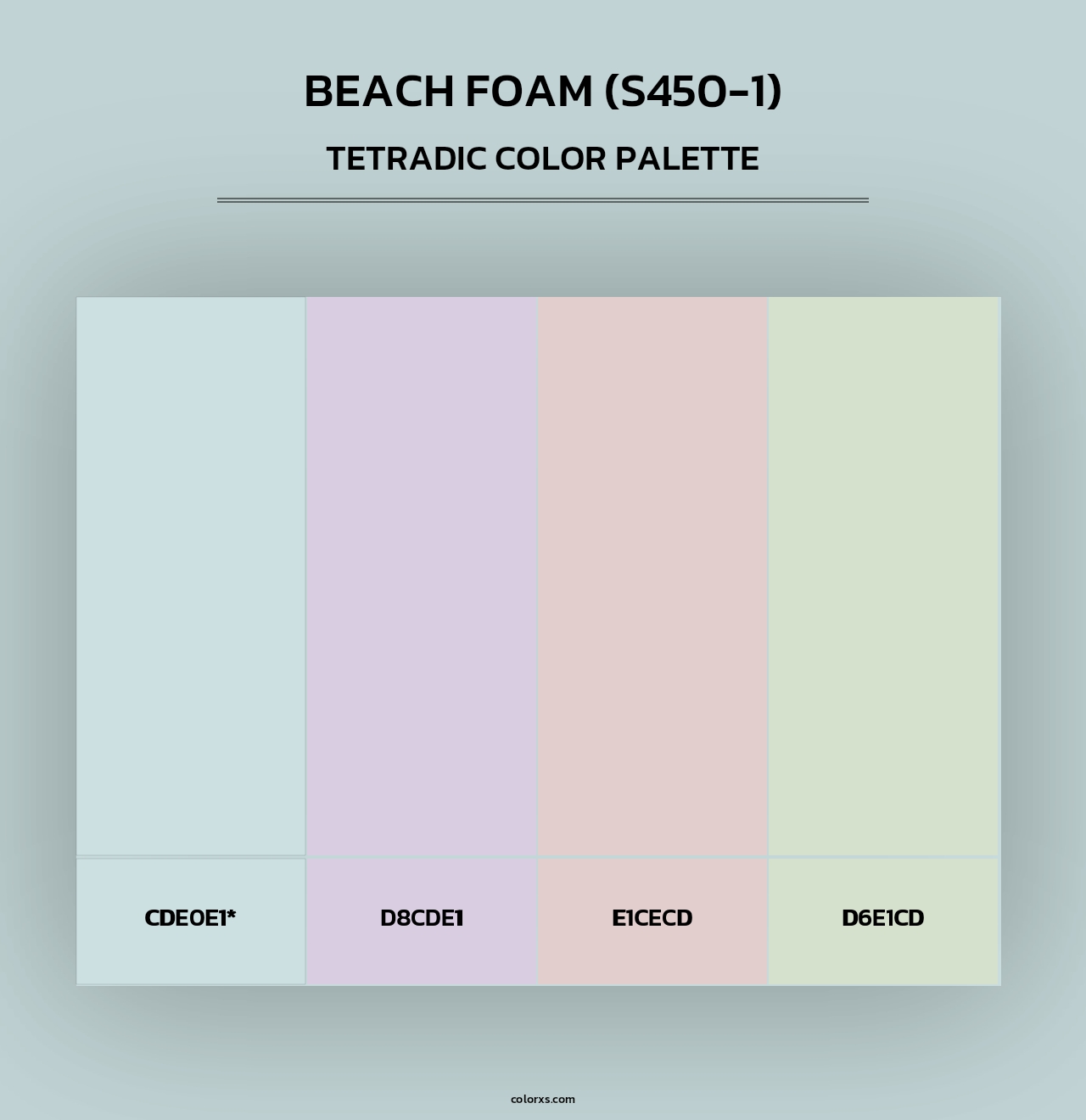 Beach Foam (S450-1) - Tetradic Color Palette