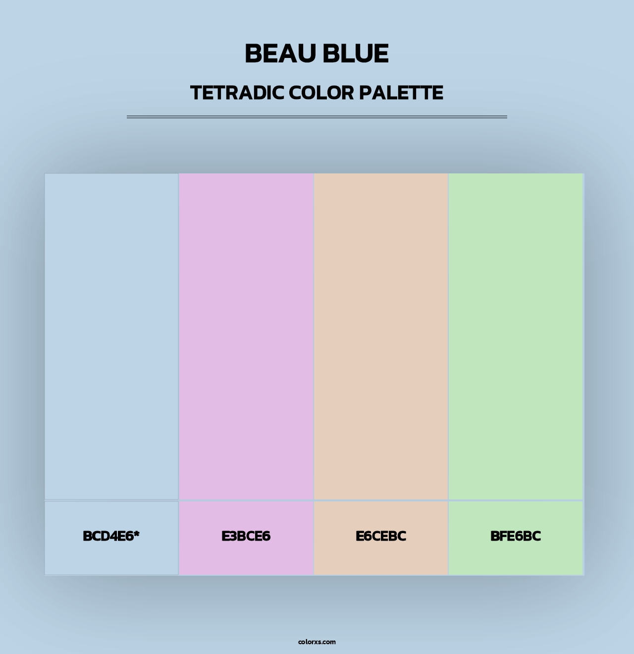 Beau Blue - Tetradic Color Palette