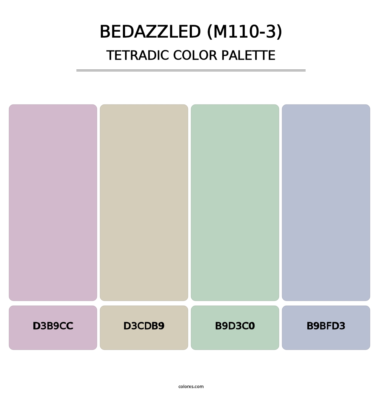 Bedazzled (M110-3) - Tetradic Color Palette
