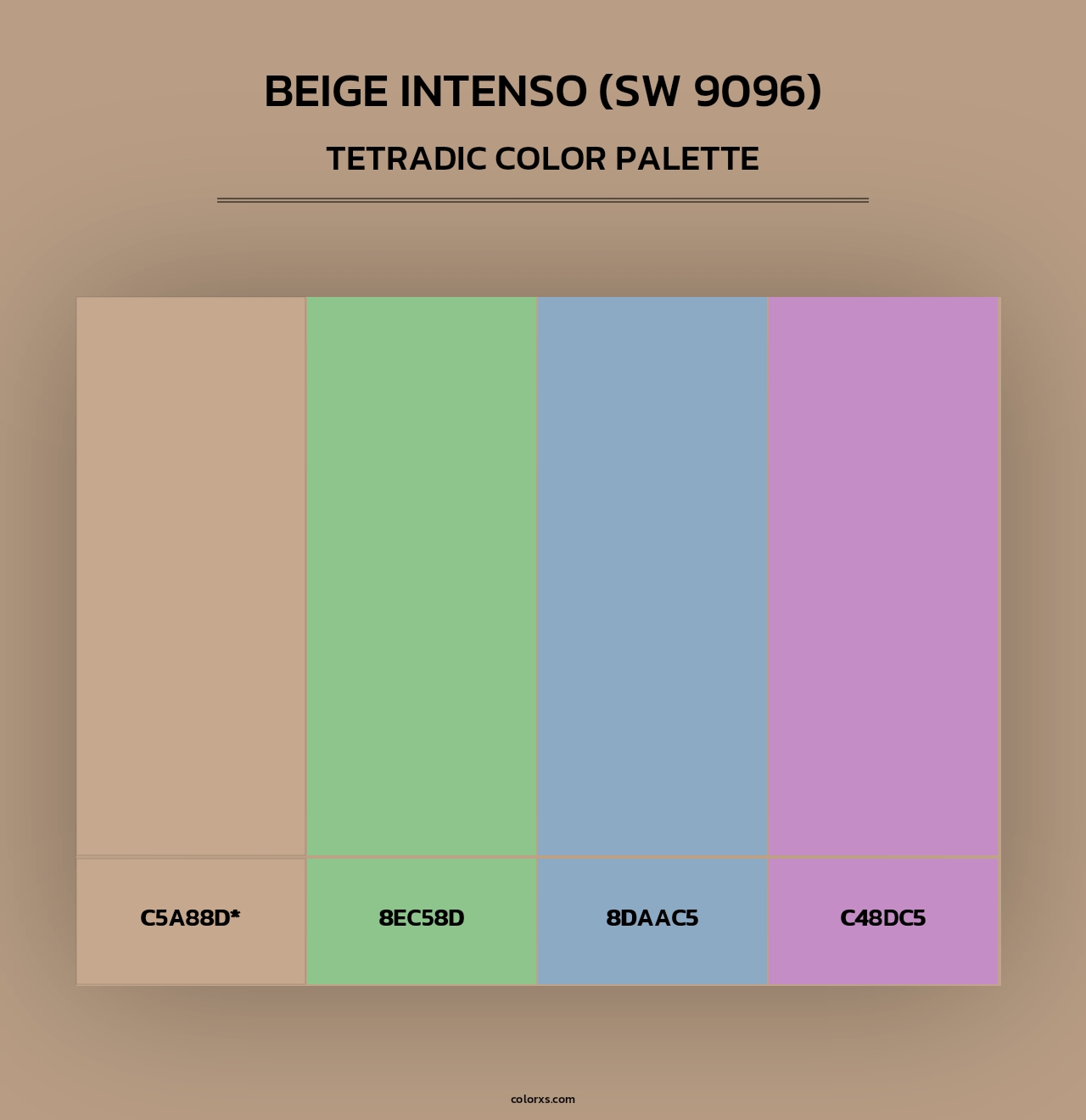 Beige Intenso (SW 9096) - Tetradic Color Palette