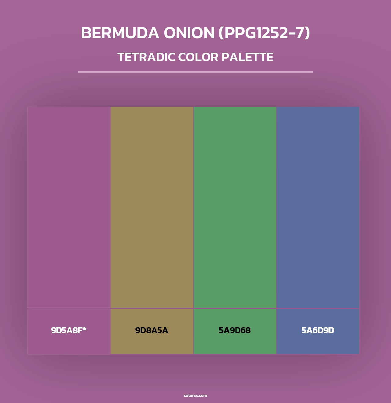 Bermuda Onion (PPG1252-7) - Tetradic Color Palette