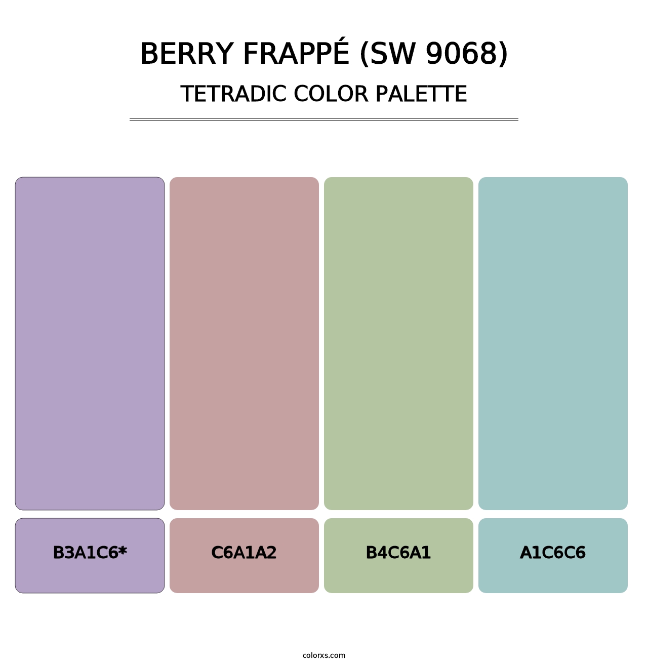 Berry Frappé (SW 9068) - Tetradic Color Palette