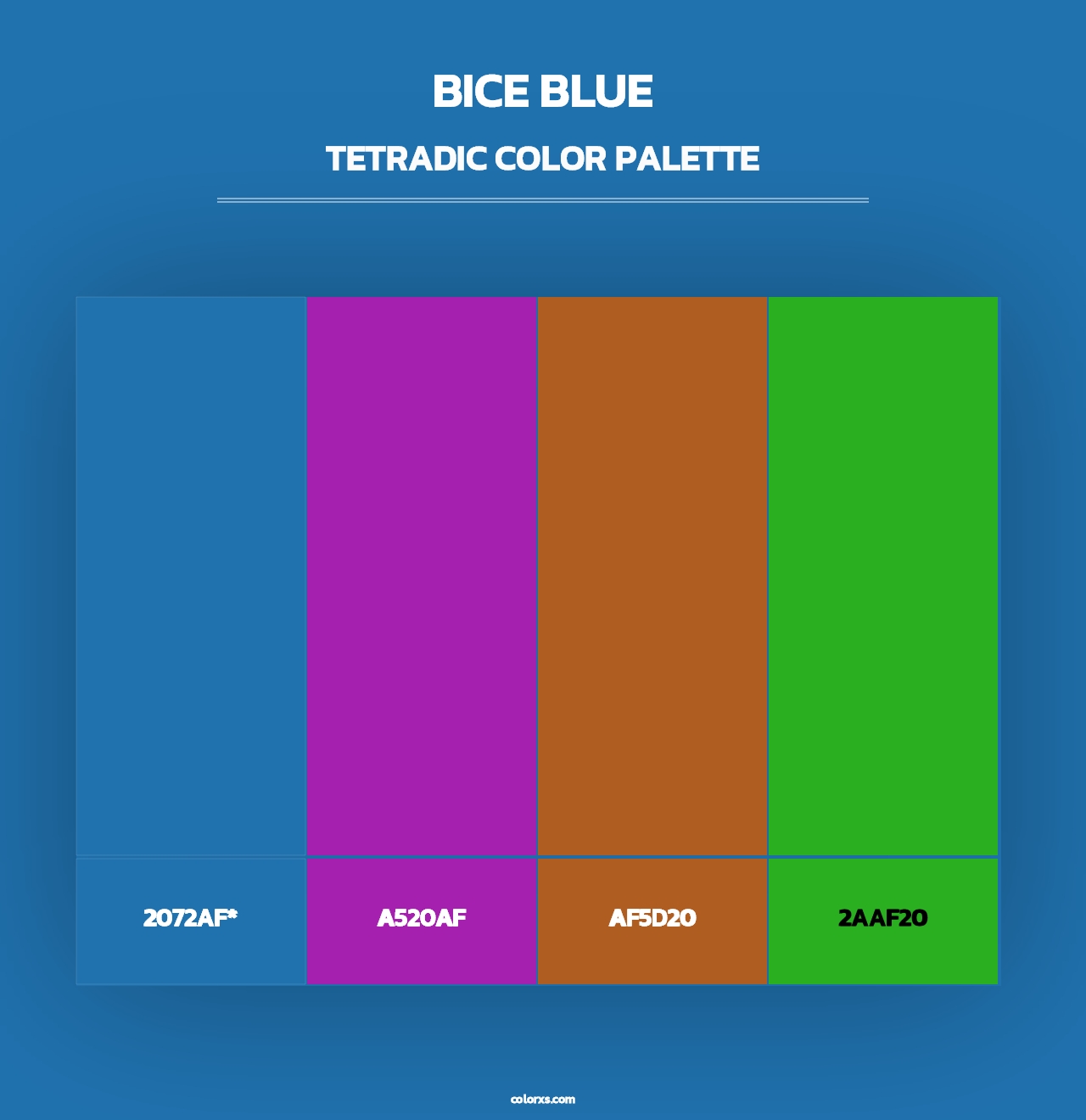 Bice Blue - Tetradic Color Palette