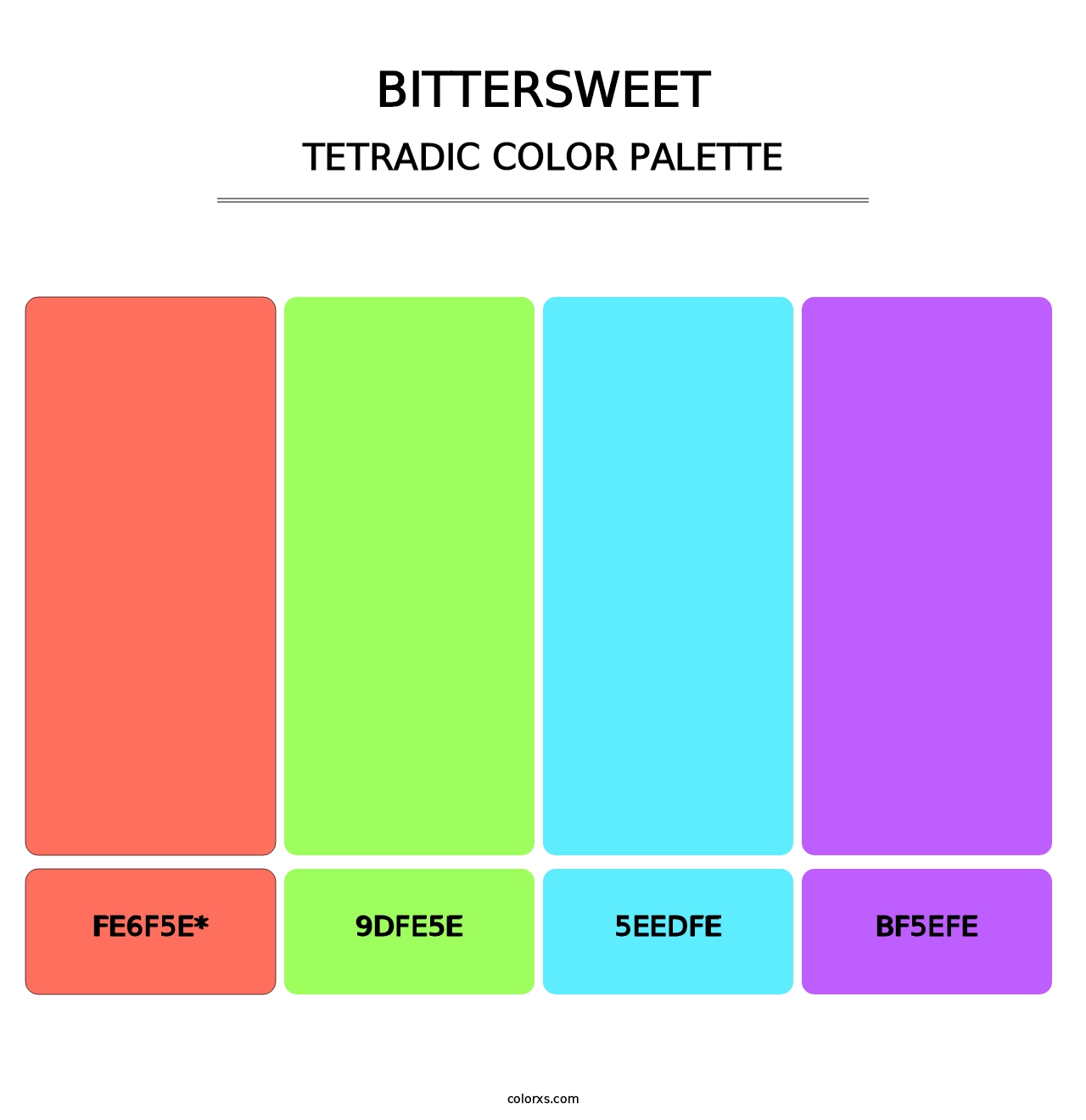 Bittersweet - Tetradic Color Palette
