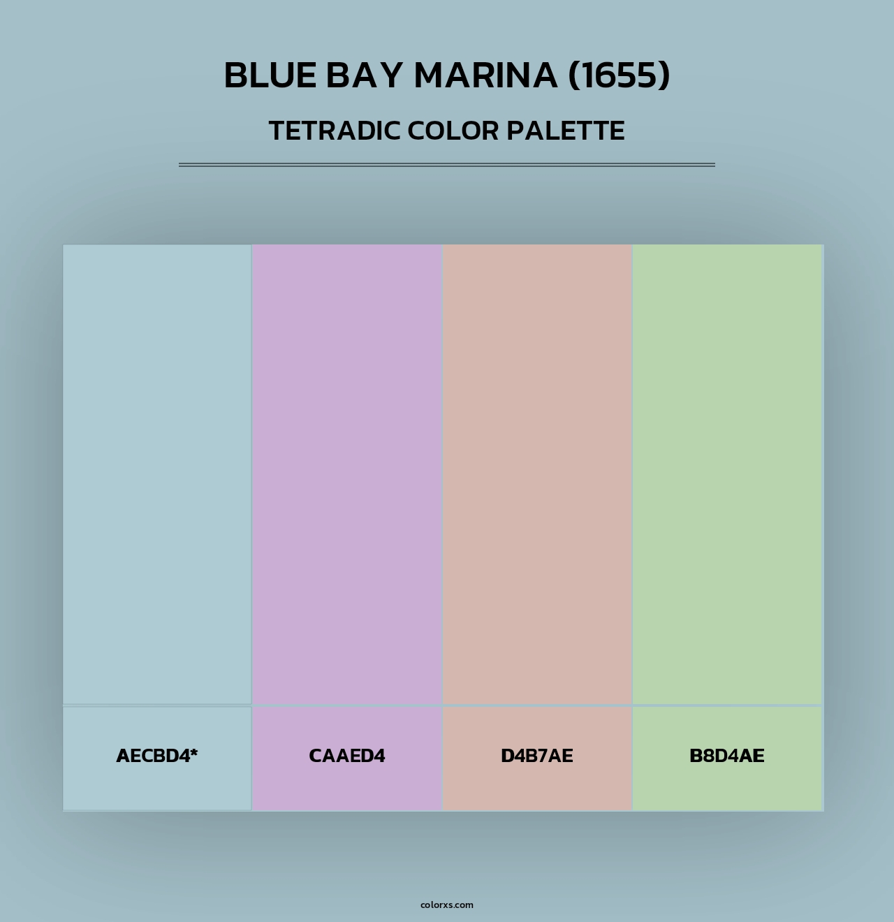 Blue Bay Marina (1655) - Tetradic Color Palette