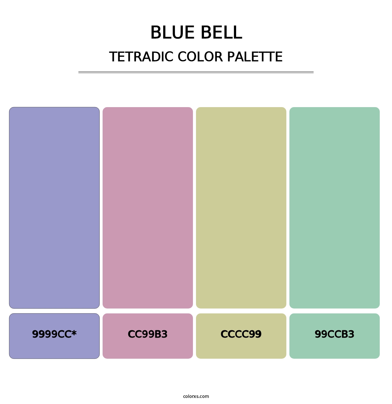 Blue Bell - Tetradic Color Palette