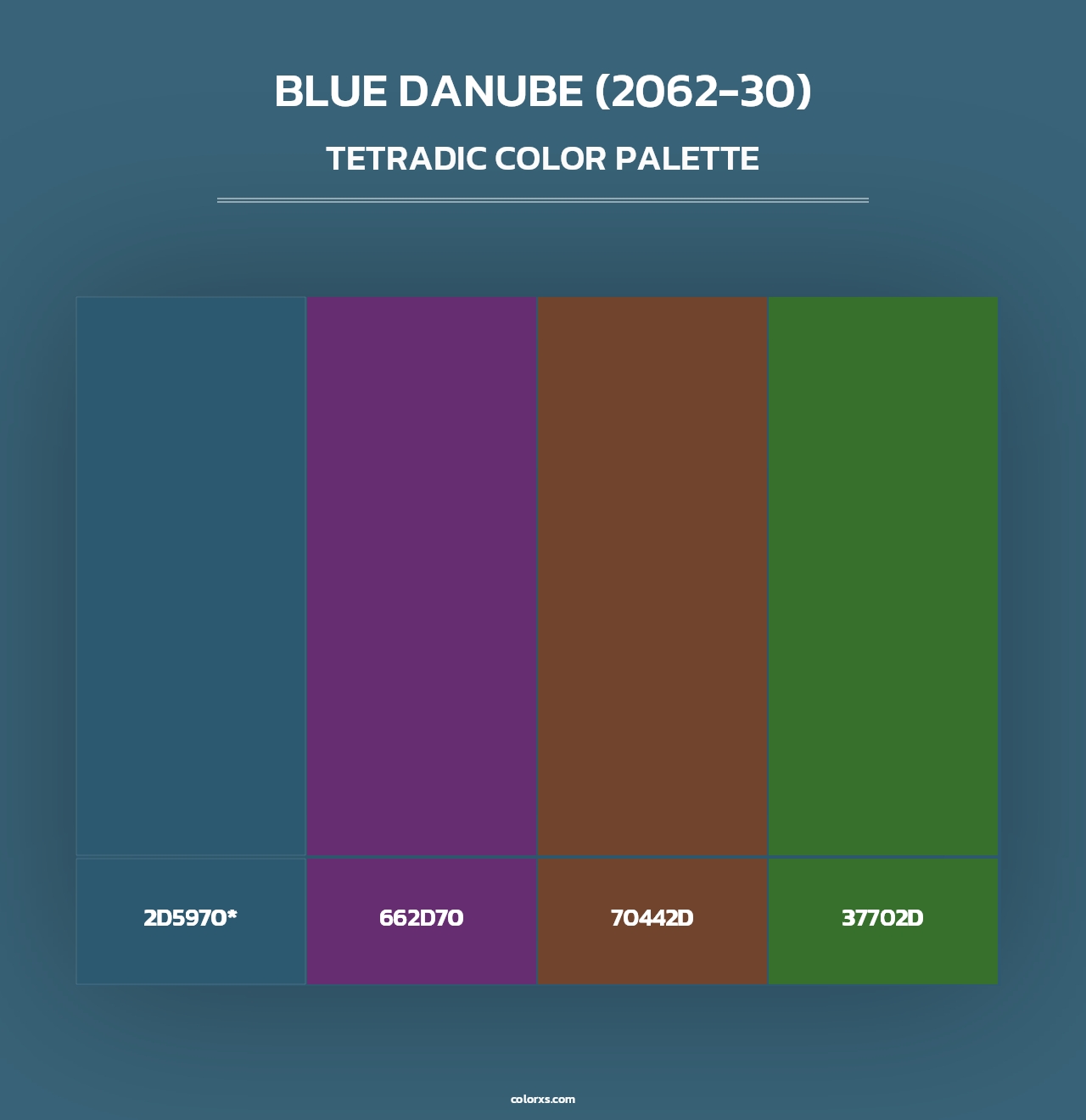 Blue Danube (2062-30) - Tetradic Color Palette