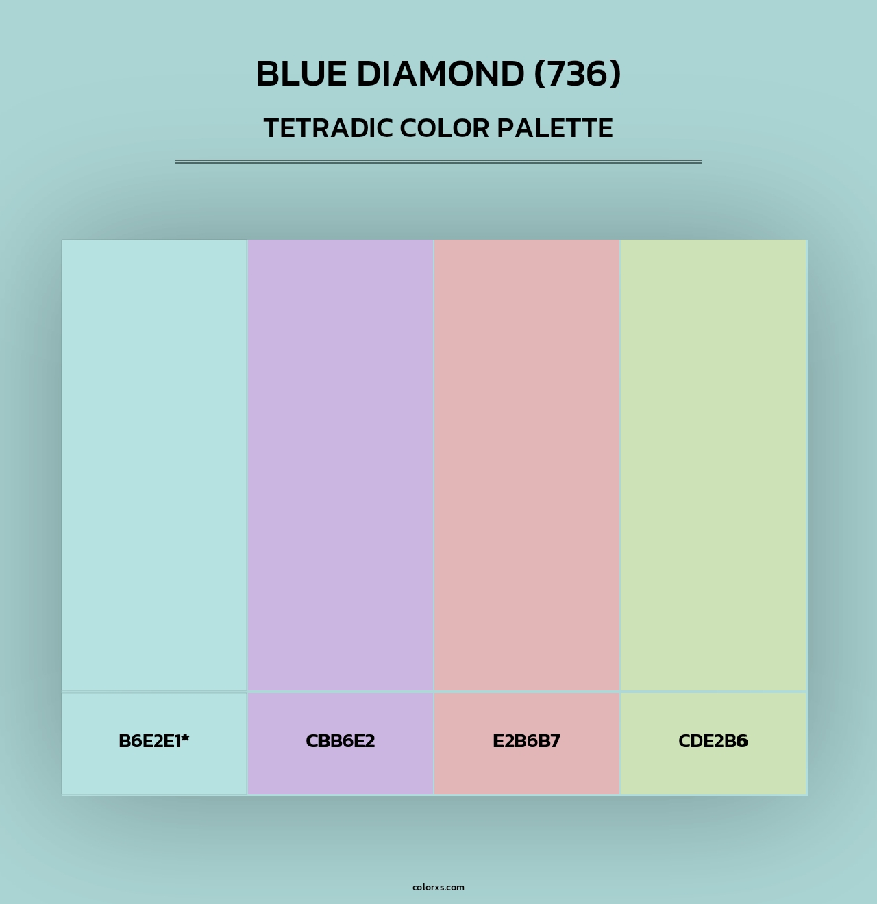 Blue Diamond (736) - Tetradic Color Palette
