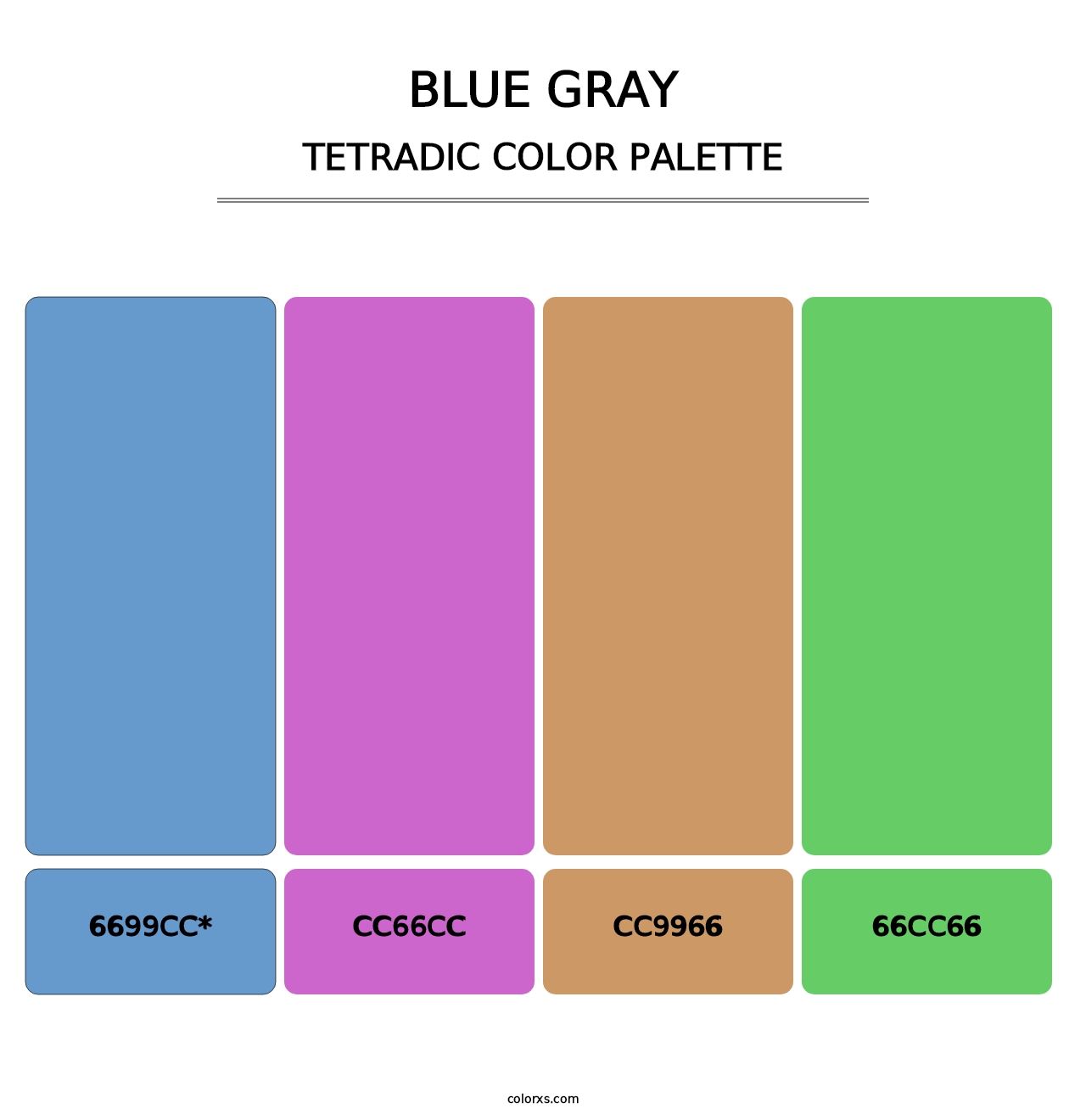 Blue Gray - Tetradic Color Palette