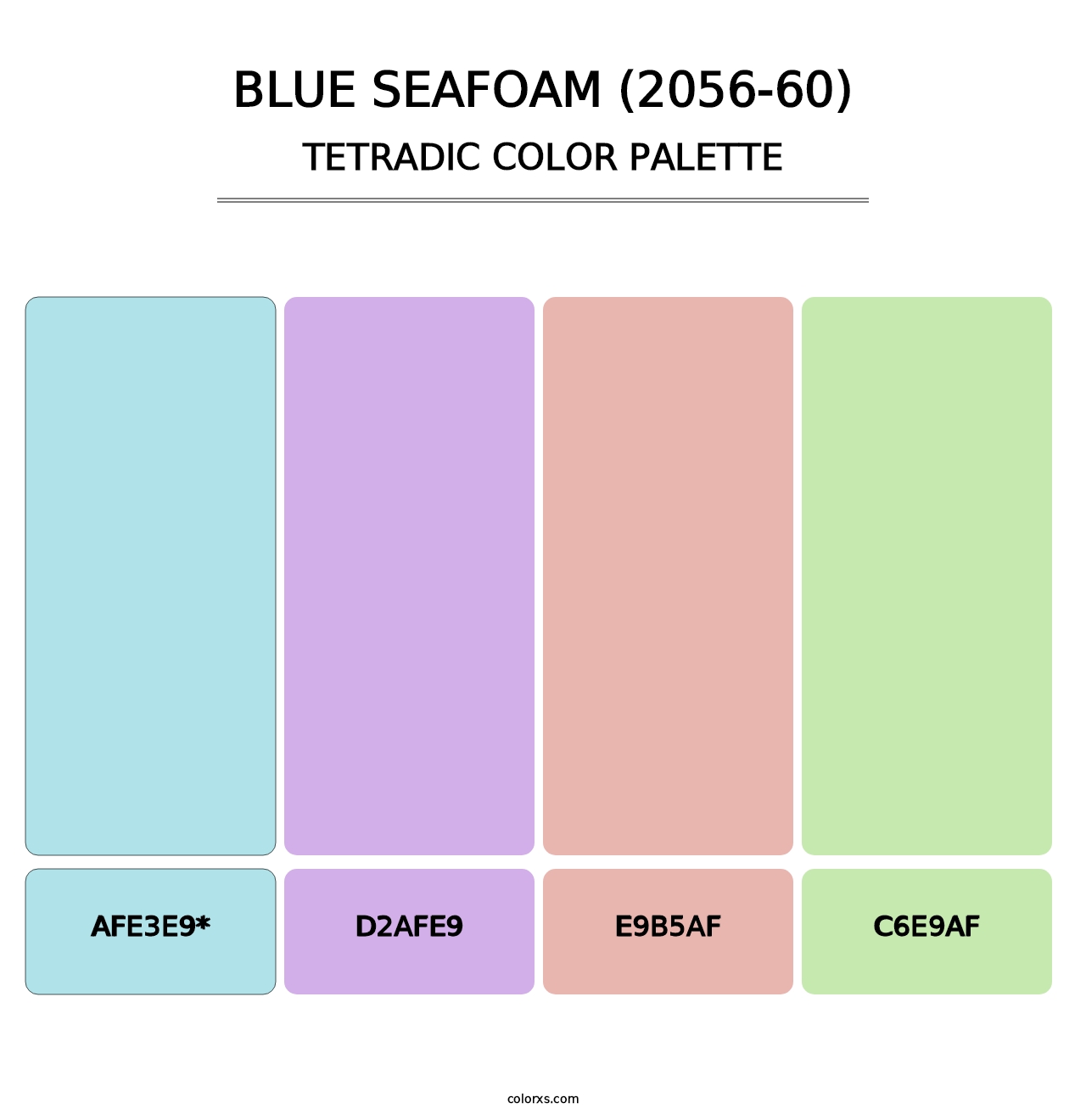 Blue Seafoam (2056-60) - Tetradic Color Palette