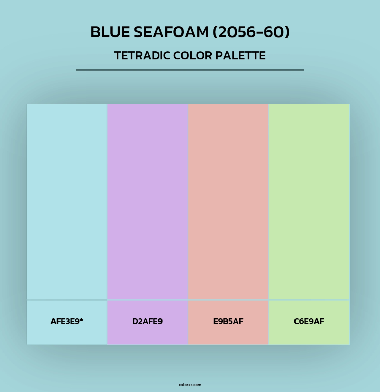 Blue Seafoam (2056-60) - Tetradic Color Palette