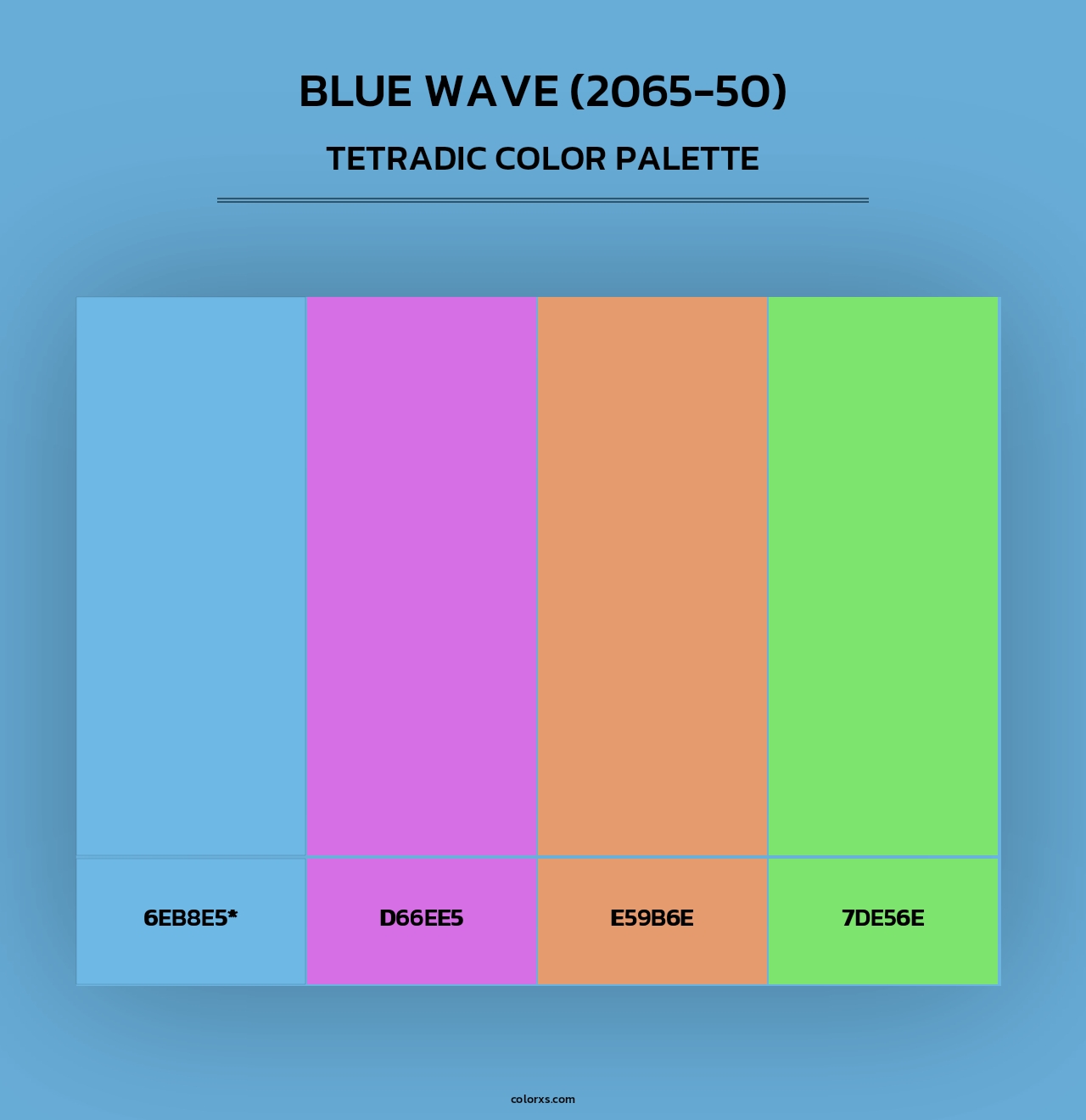 Blue Wave (2065-50) - Tetradic Color Palette