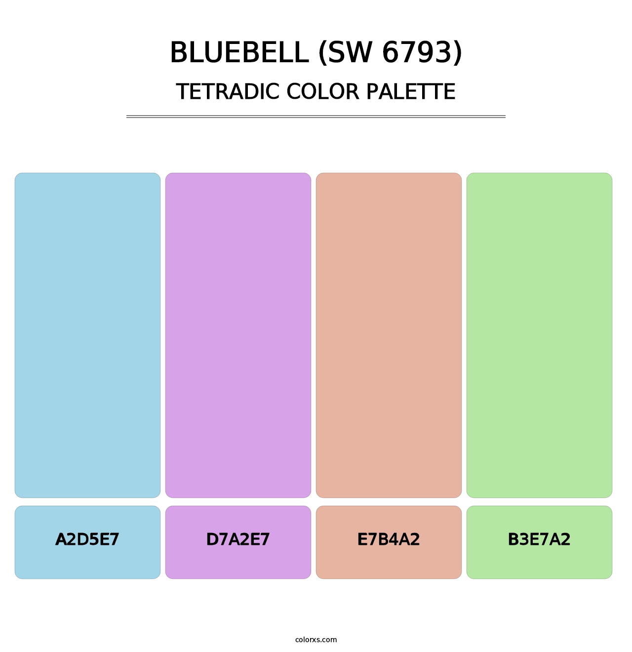 Bluebell (SW 6793) - Tetradic Color Palette